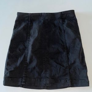 Free People Modern Femme Denim Mini - Black Size 4